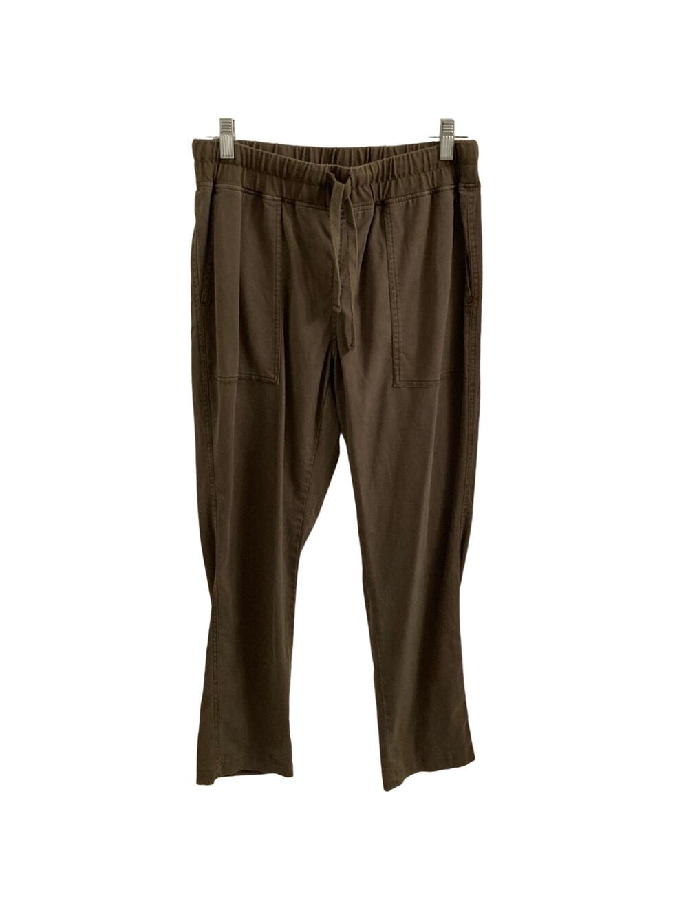 Roots Cotton Lyocell Blend Joggers - Dark Olive Green Size M
